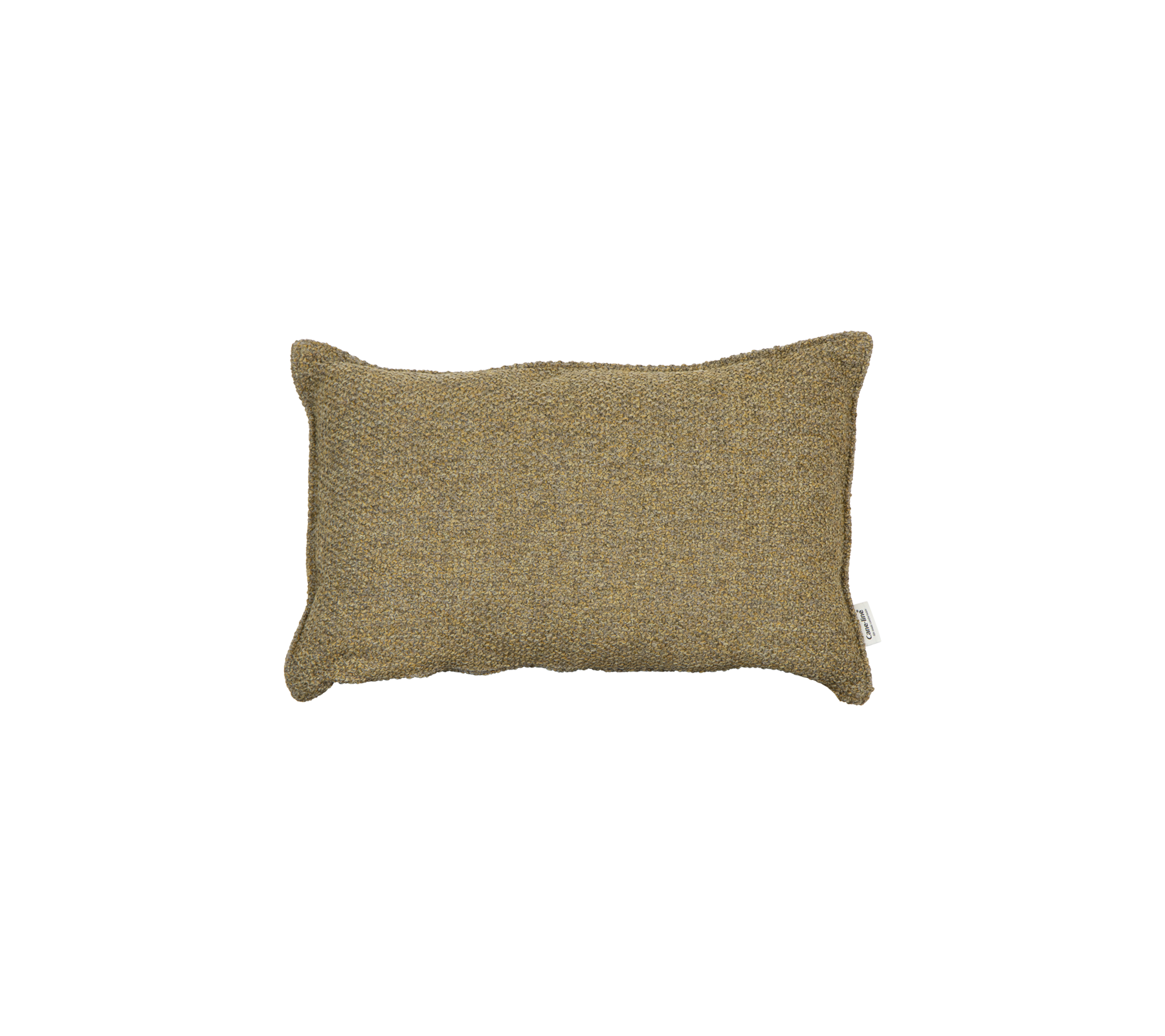 Rectangular decorative pillow in a textured, earthy tone, adding a cozy touch to any space.