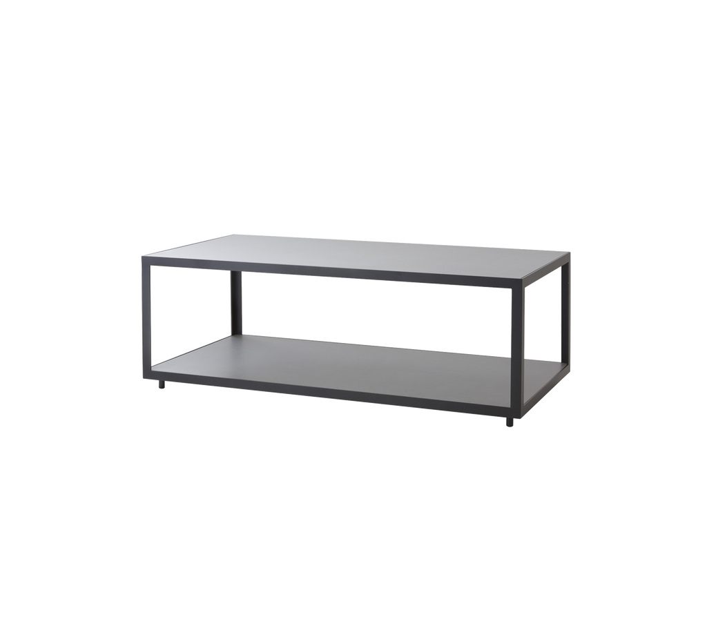 Level coffee table, rectangular