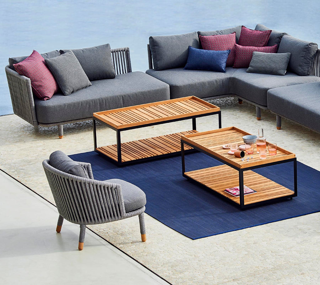 Level coffee table, rectangular