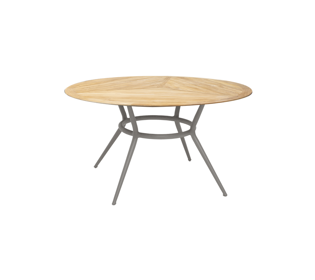 Joy dining table, dia. 144 cm (w/teak dia. 120 cm)