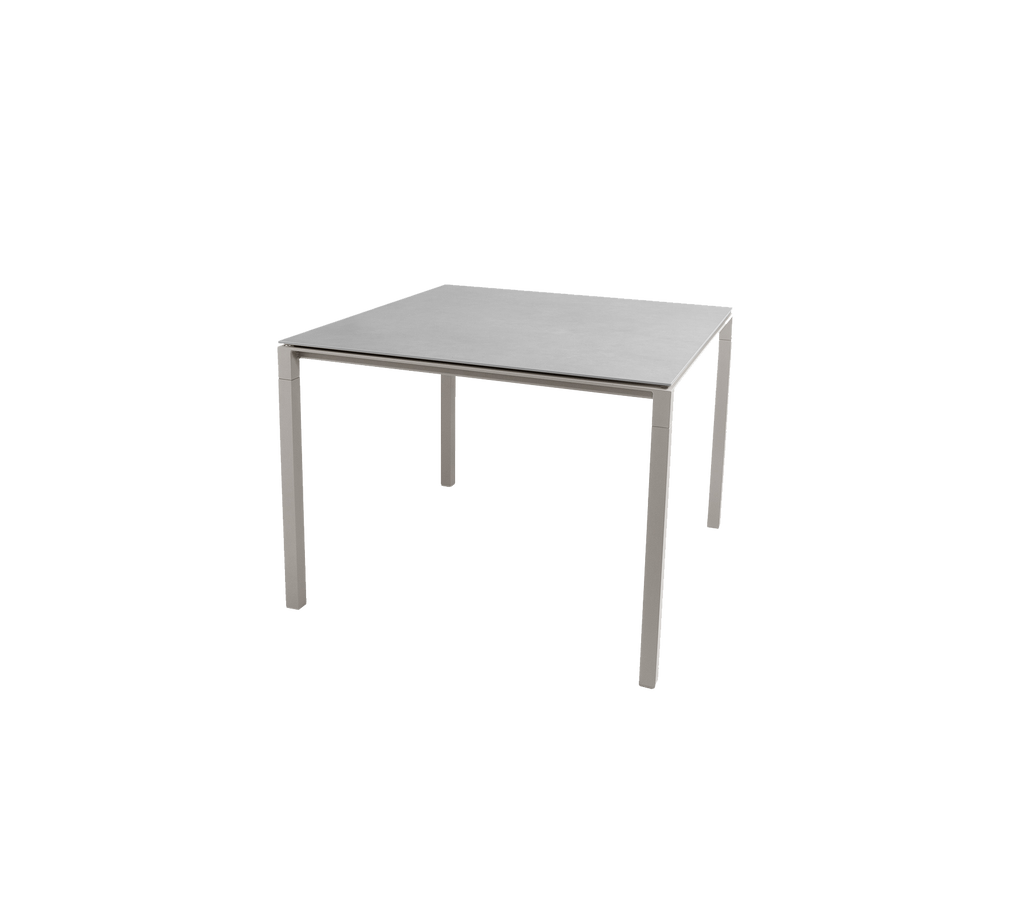Pure dining table, 100x100 cm