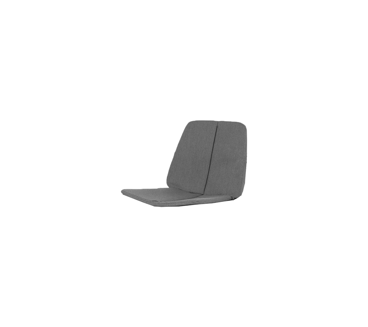 Gray, modern lounge chair with a minimalistic design featuring a comfortable backrest and seat cushion.