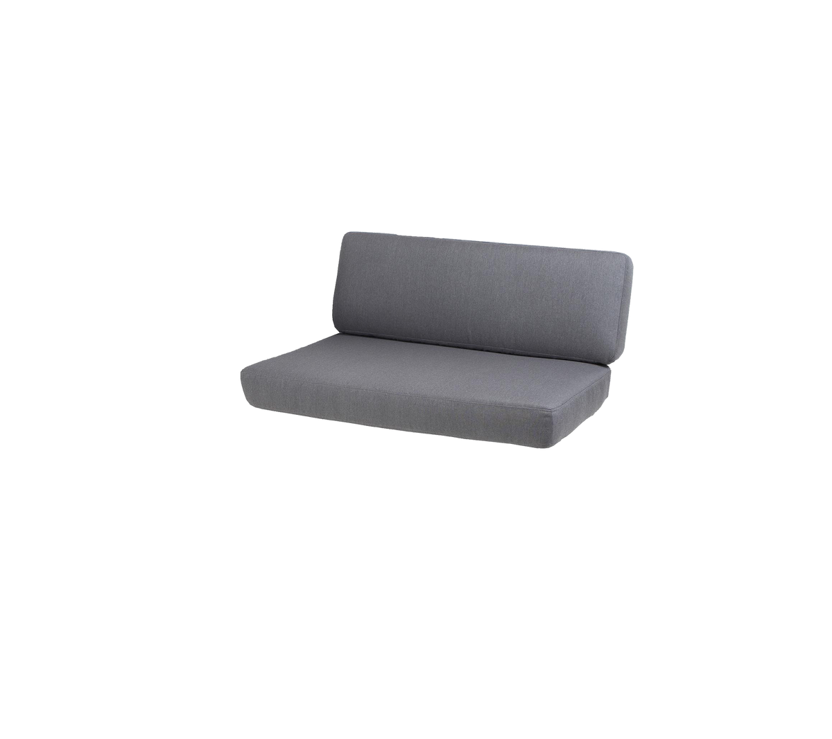 Stylish gray sofa with a sleek design, featuring a comfortable backrest and a minimalist aesthetic. Perfect for modern spaces.