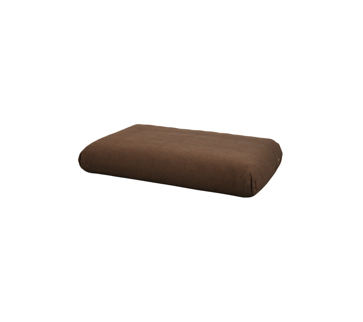 Brown rectangular cushion with a soft texture, ideal for comfort and relaxation.