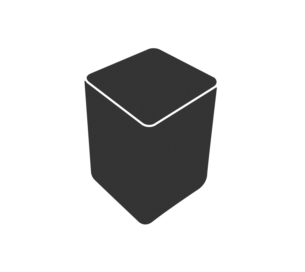 Simple geometric container with a hexagonal shape and a flat top surface. Suitable for various storage purposes.