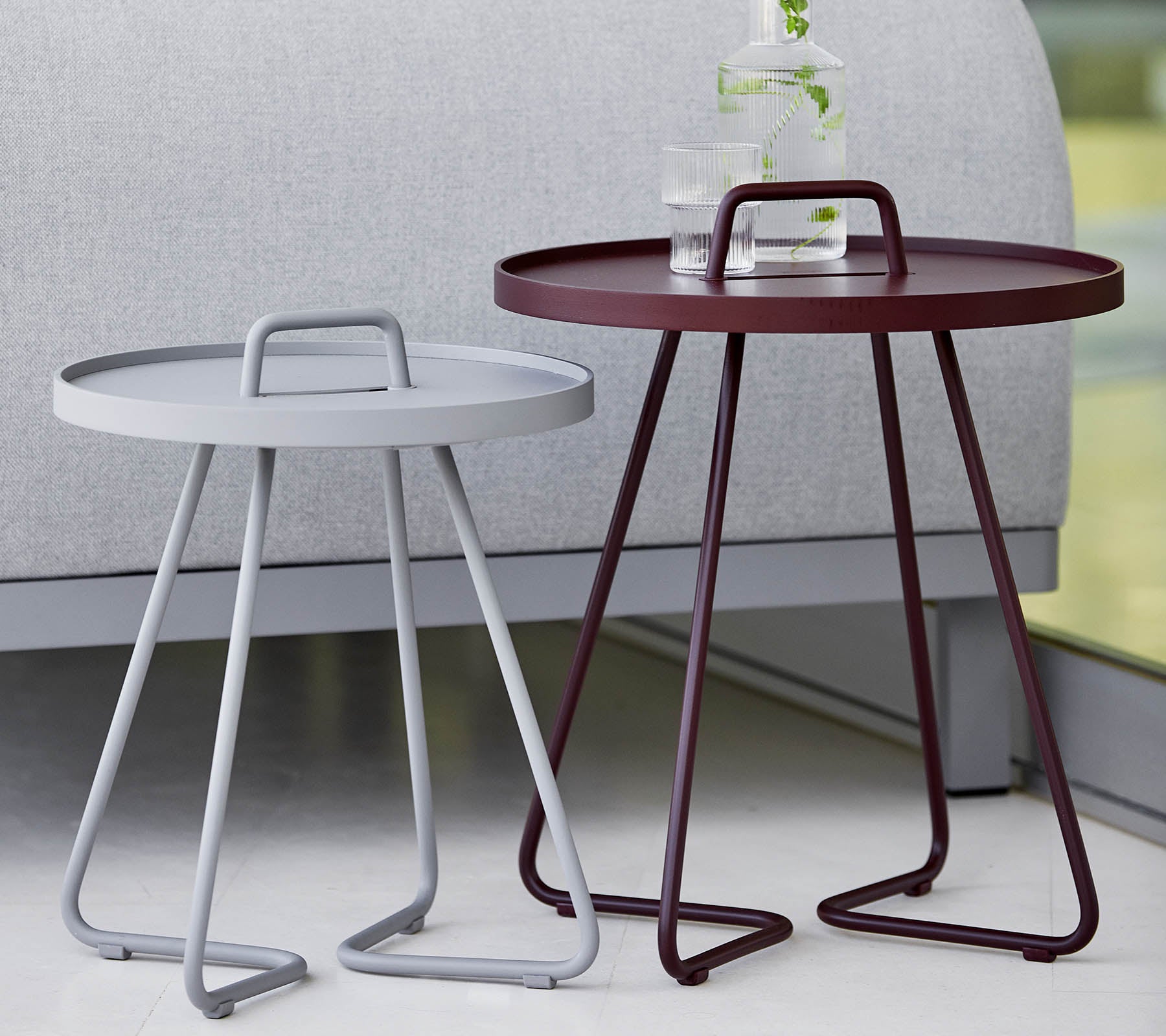 Cane-line On-the-move side table, small - Scandinavian outdoor ...