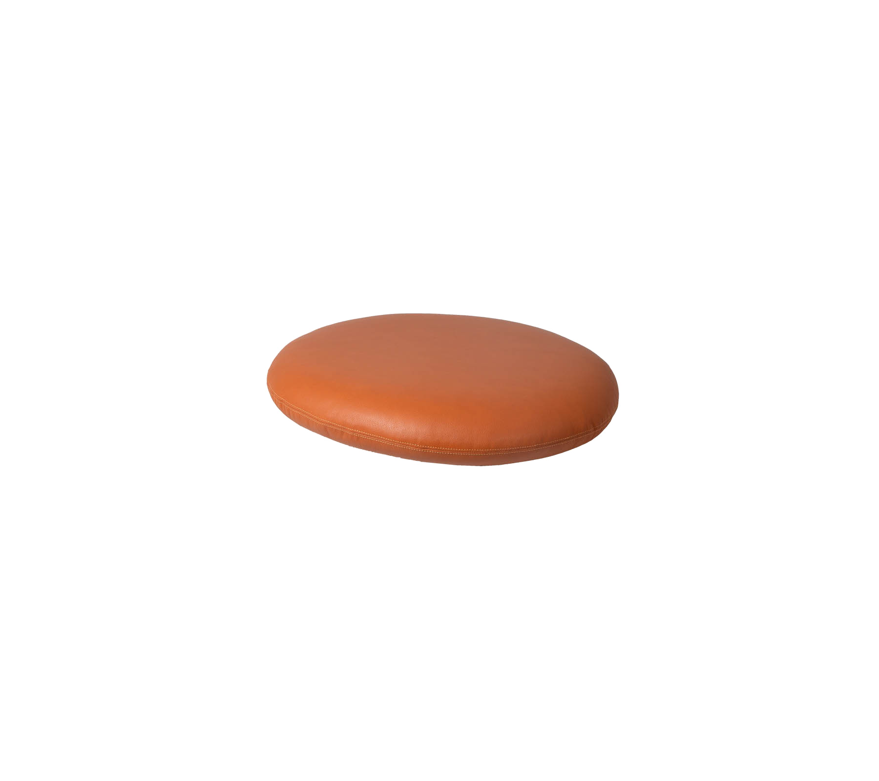 Smooth, oval-shaped brown cushion with a sleek texture, ideal for enhancing comfort and style in various settings.