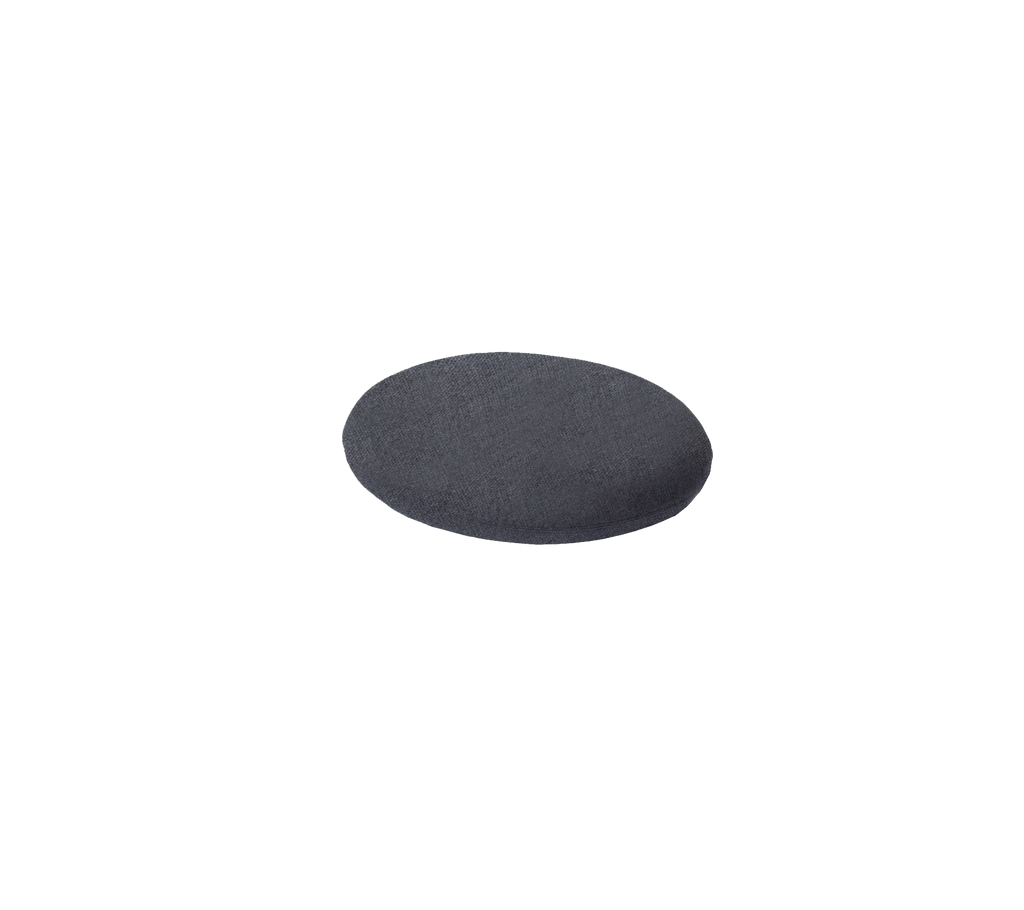 A small, rounded black object with a smooth surface, suitable for various applications or as a decorative piece.