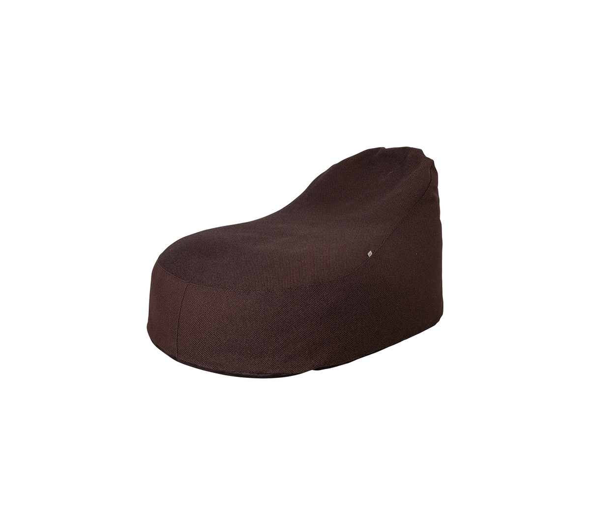 Stylish brown bean bag chair with a smooth, modern design, perfect for lounging and relaxation.
