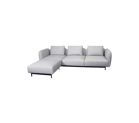 Aura 3-seater sofa w/chaise lounge