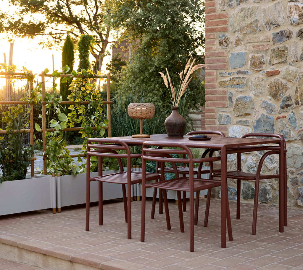 Bliss dining table rect. incl. 4 Bliss armchairs
