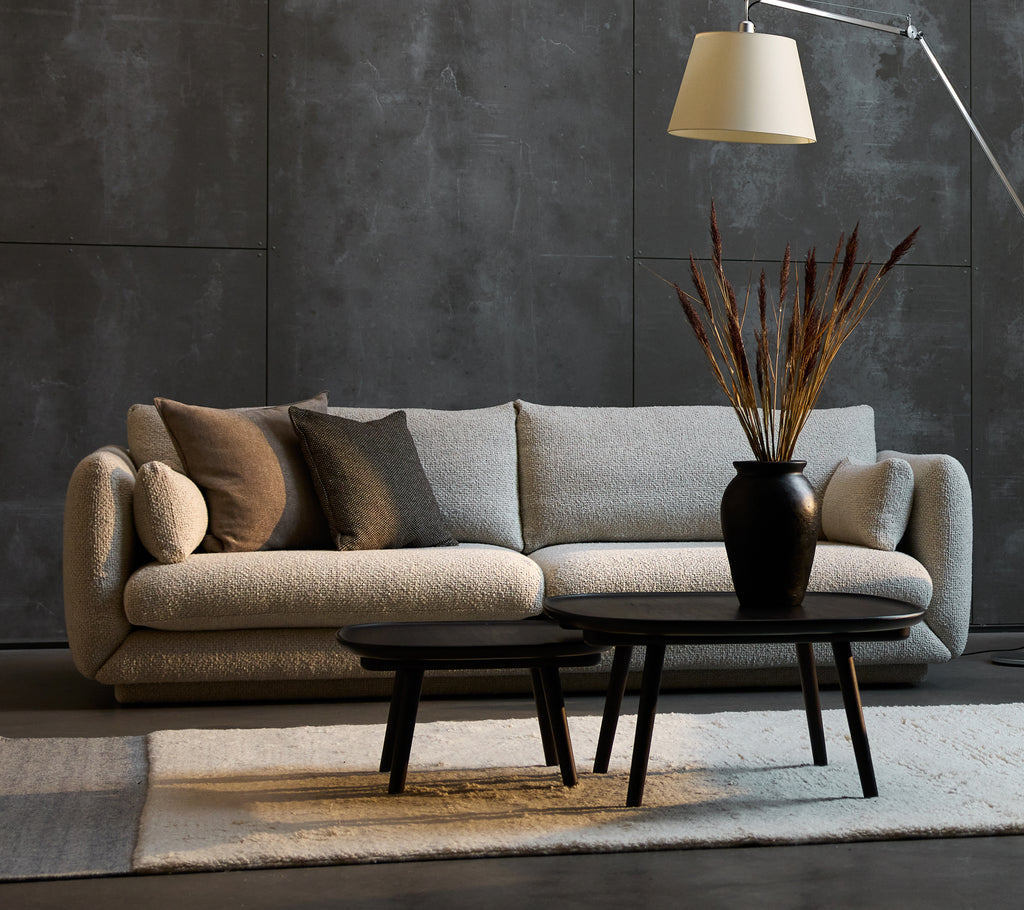 Bloom 3-seater sofa w/plinth