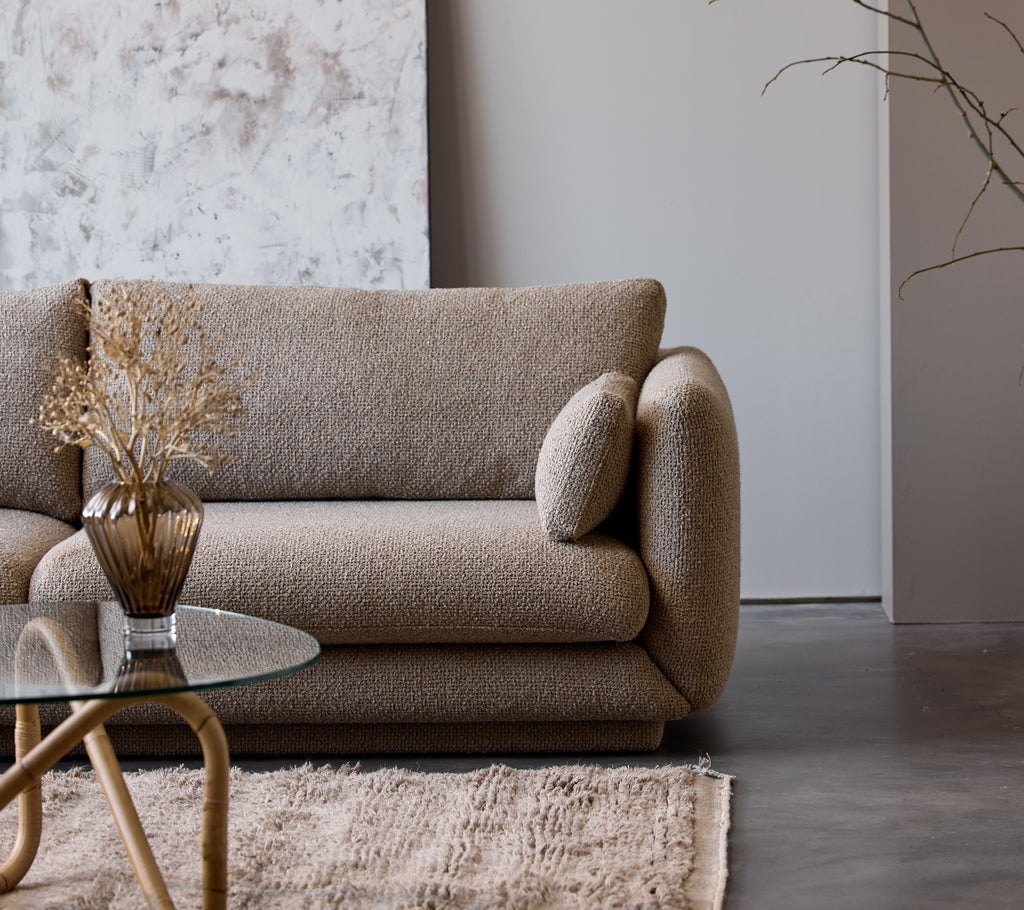 Bloom 3-seater sofa w/plinth