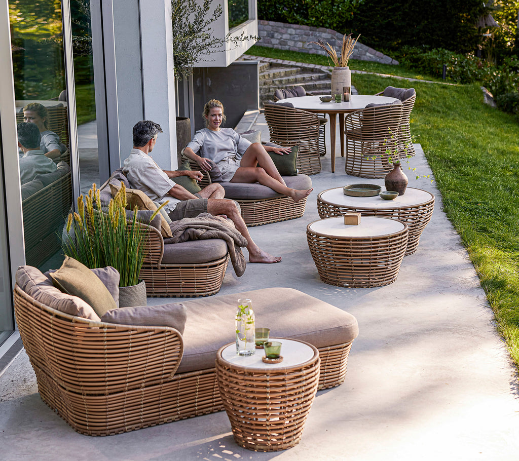 Basket coffee table, small