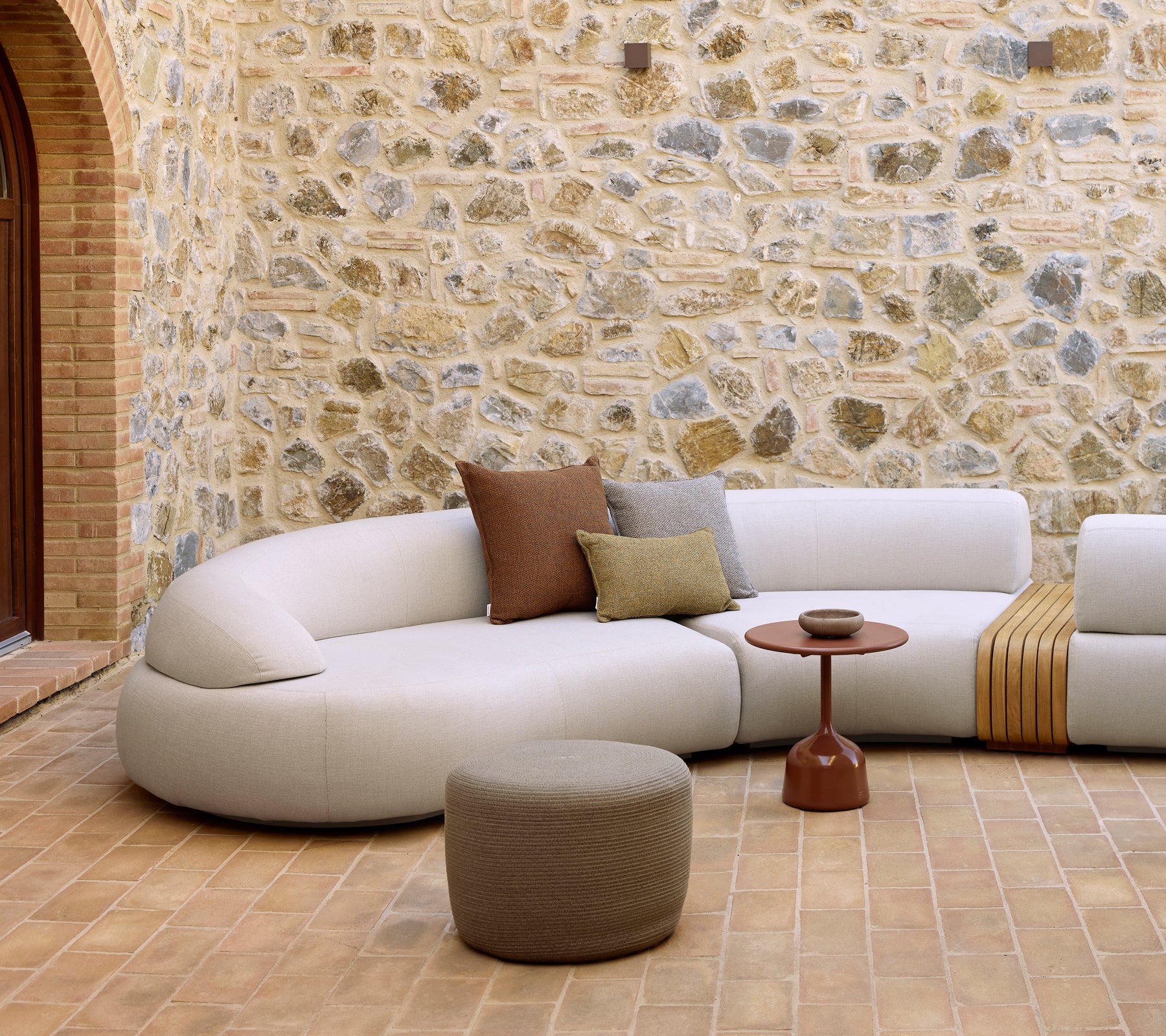 Circle footstool small