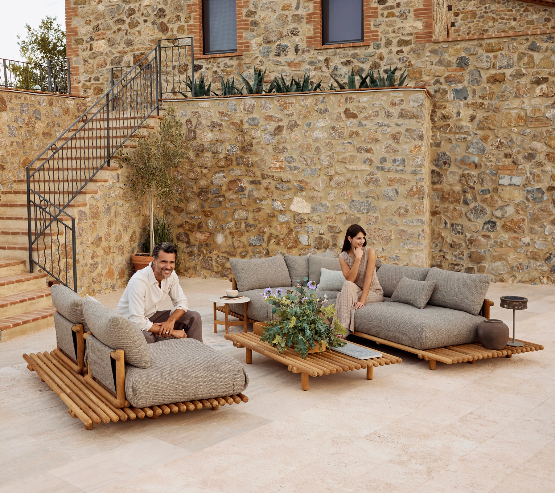 Sticks platform sofa module base