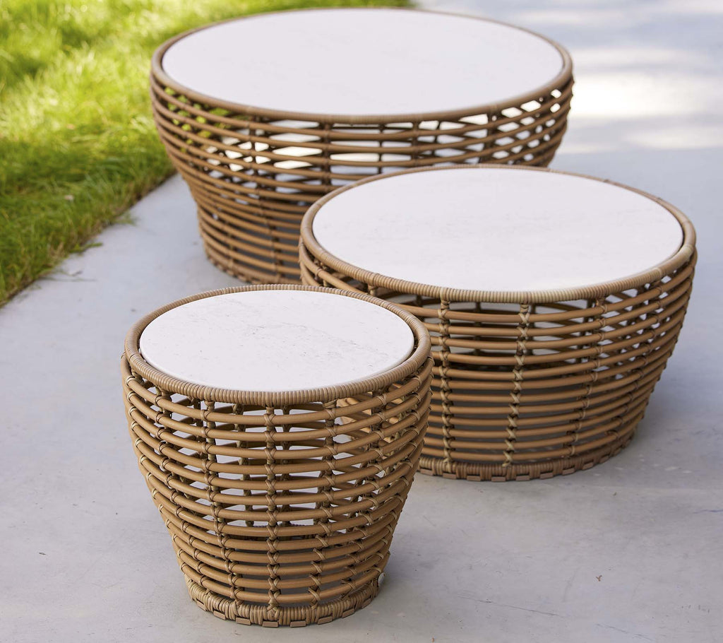 Basket coffee table, large